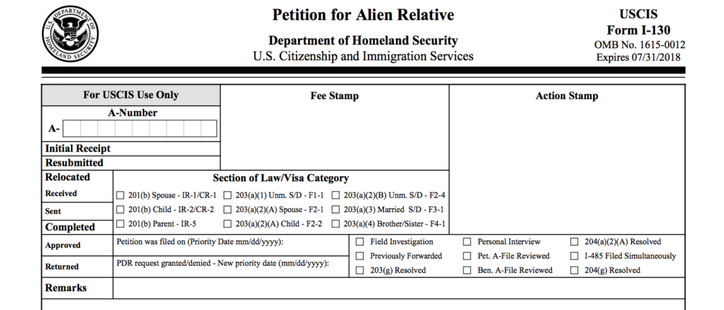 Formulario I-130