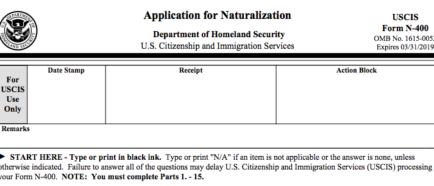 N-400 Naturalización