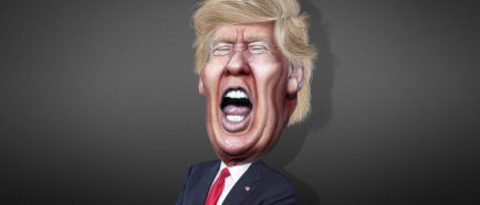 Donald Trump caricatura