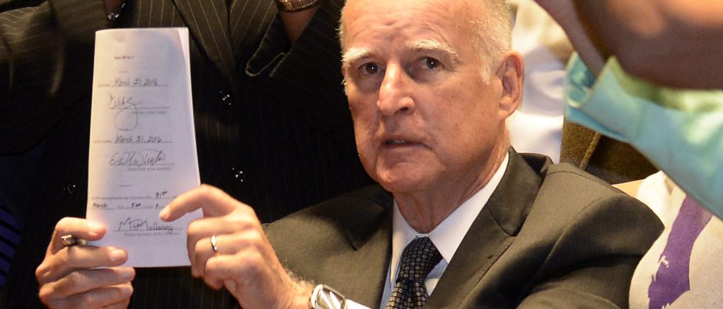 Gobernador de California, Jerry Brown