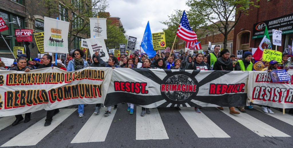 marchas, protestas, inmigrantes