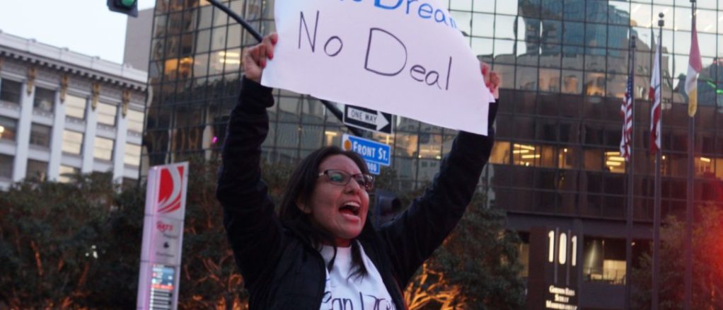 Dreamer Dulce García protesta