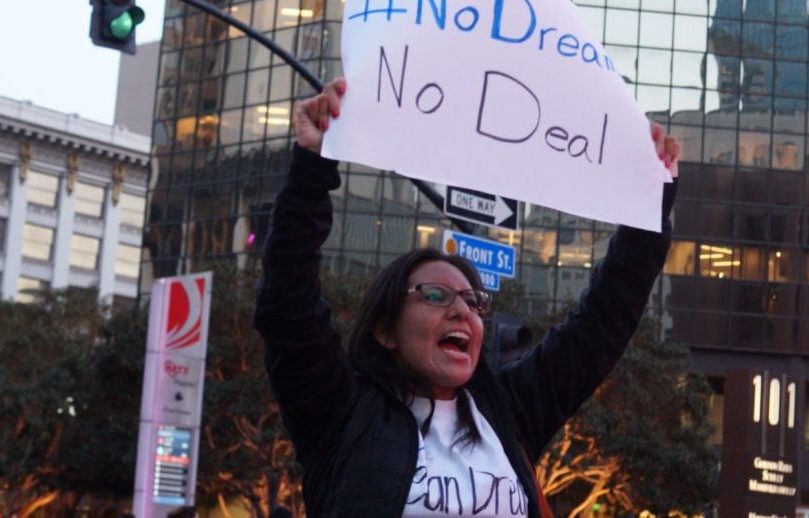 Dreamer Dulce García protesta