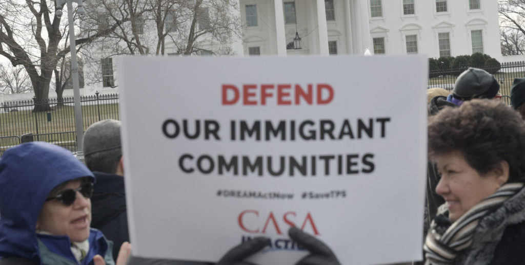 Inmigrantes TPS protesta capitolio