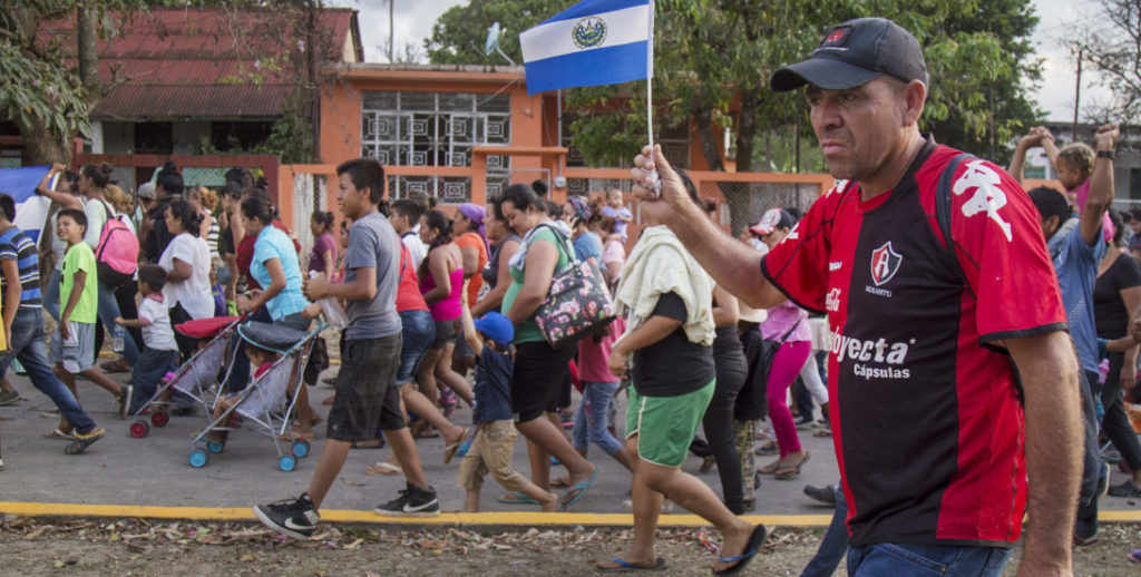 caravana Mexico inmigrantes  centroamericanos