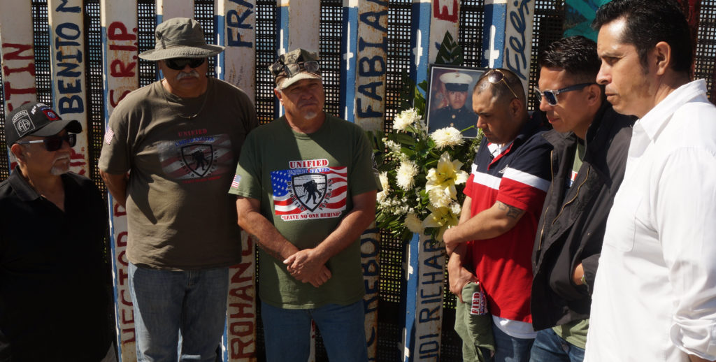 Homenaje a veterano Salas en el muro