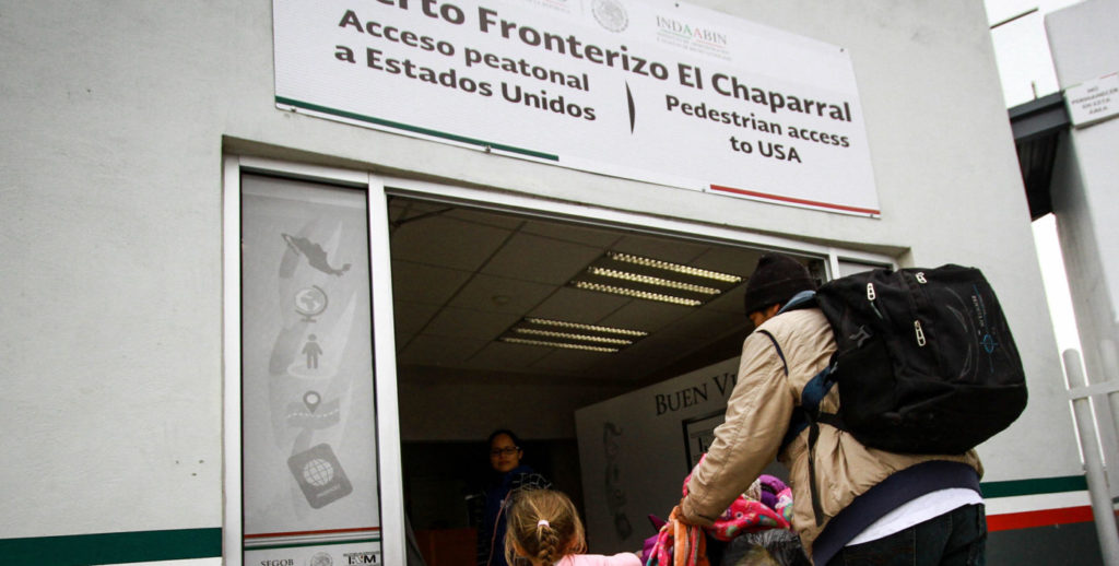 inmigrantes familias menores centroamericanos caravana