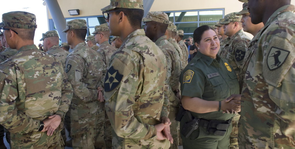 Llegada de 51 miembros de la Guardia Nacional a la Patrulla Fronteriza de los EE. UU.