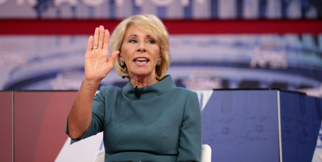 secretaria de Educación de Estados Unidos, Betsy DeVos