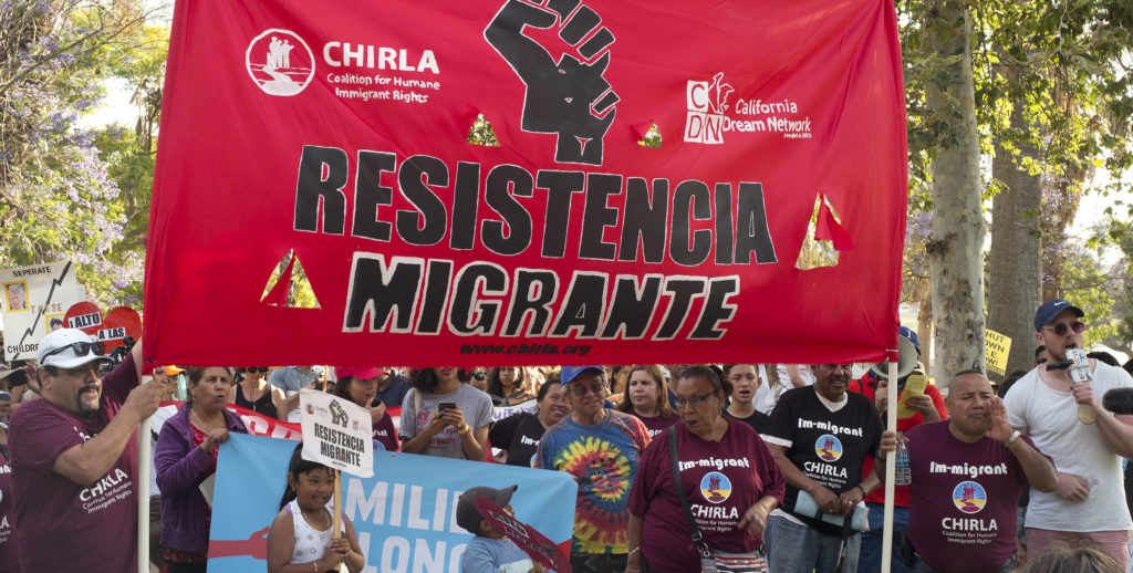 manifestacion protesta inmigrantes