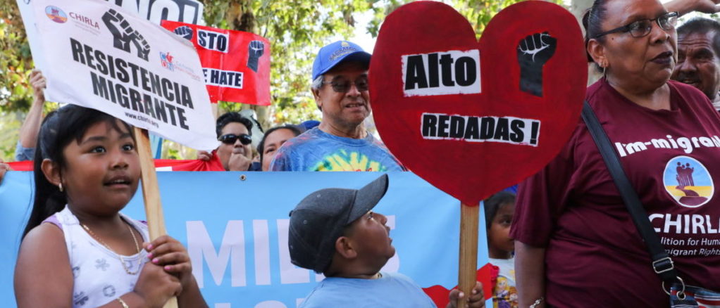 Protesta separaciondefamilia inmigrantes menores