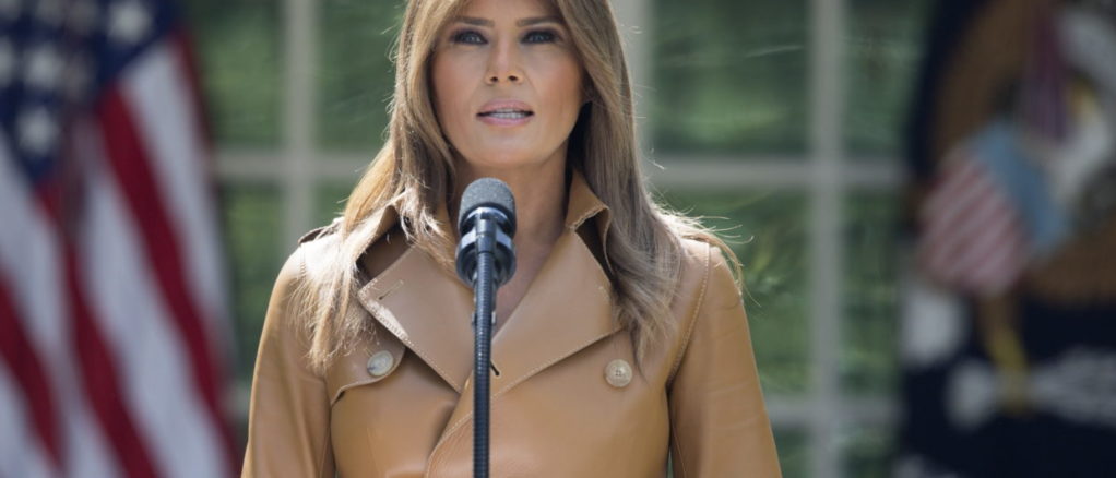 Primera dama de EEUU Melania Trump anuncia sus iniciativas