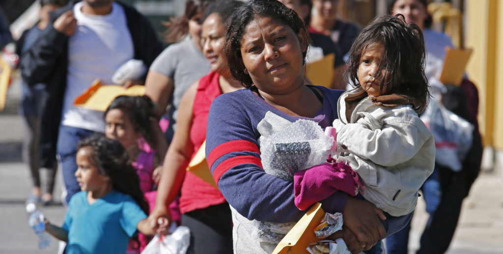 Inmigración frontera inmigrantes EEUU protesta menores familias