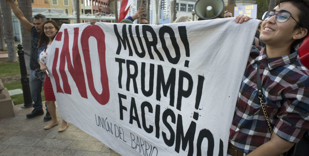 protesta contra trump