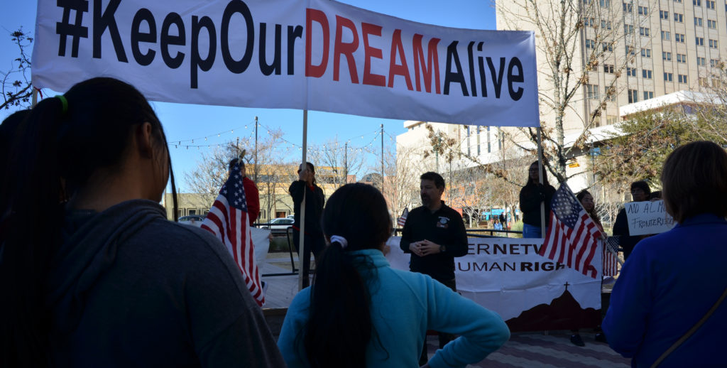 Protesta en Texas por desprotección legal de los “soñadores”
