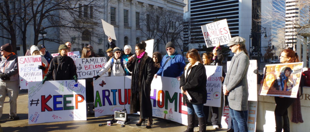 PROTESTAS EN DENVER CONTRA DEPORTACIÓN DE REFUGIADOS EN SANTUARIO