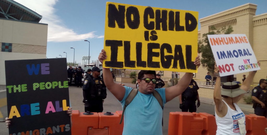 Protestas contra separación familiar en frontera sur de Estados Unidos