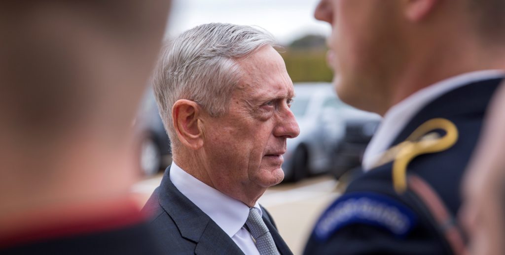 El Secretario de Defensa de EE.UU., Gral. Jim Mattis