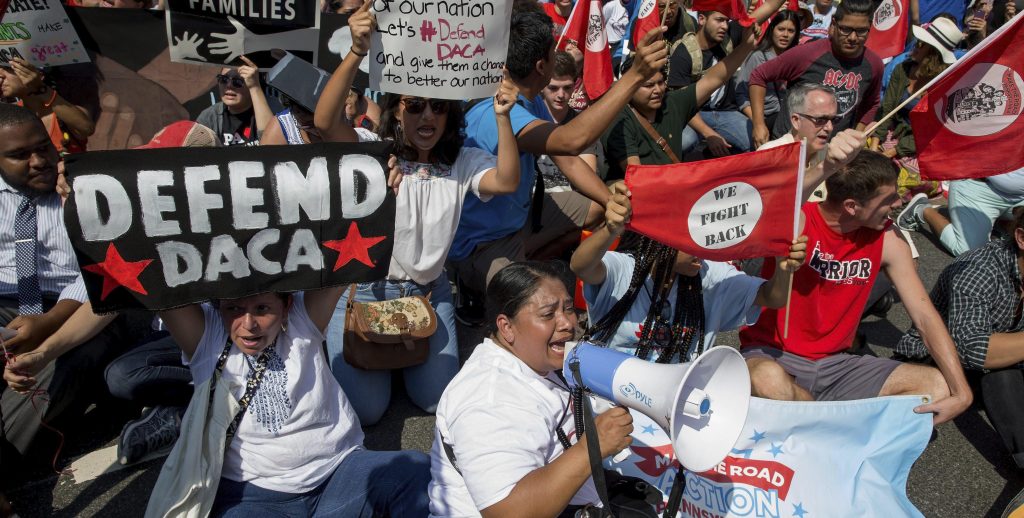 PROTESTA CONTRA LA ELIMINACIÓN DEL PROGRAMA DACA EN WASHINGTON