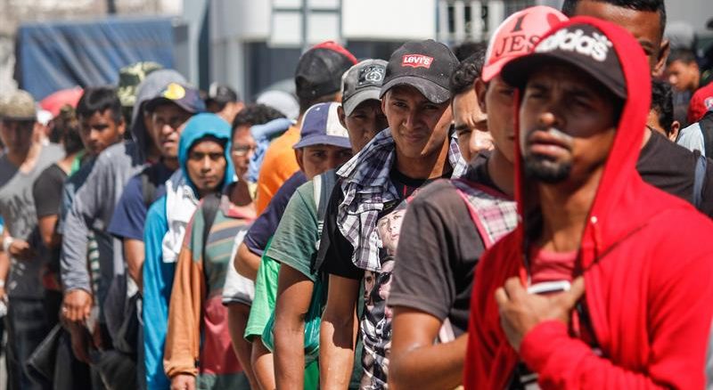 Migrantes centroamericanos en MX