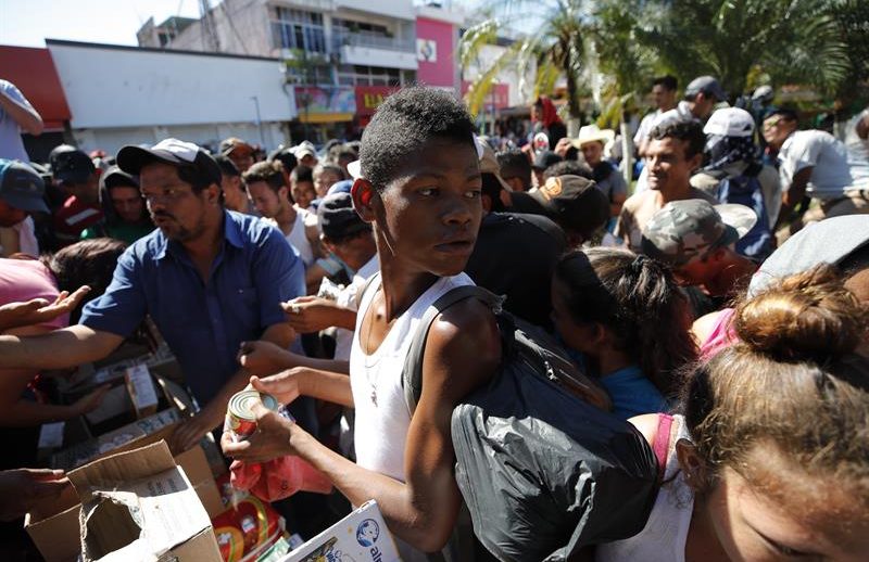 Migrantes hondureños