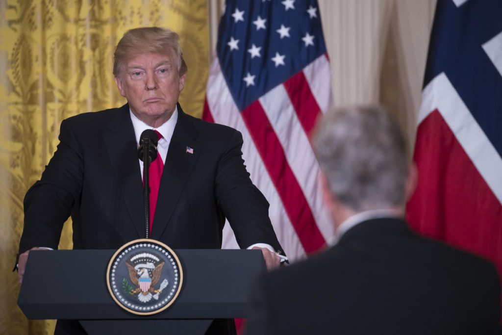 Presidente de EEUU se reúne con primera ministra de Noruega