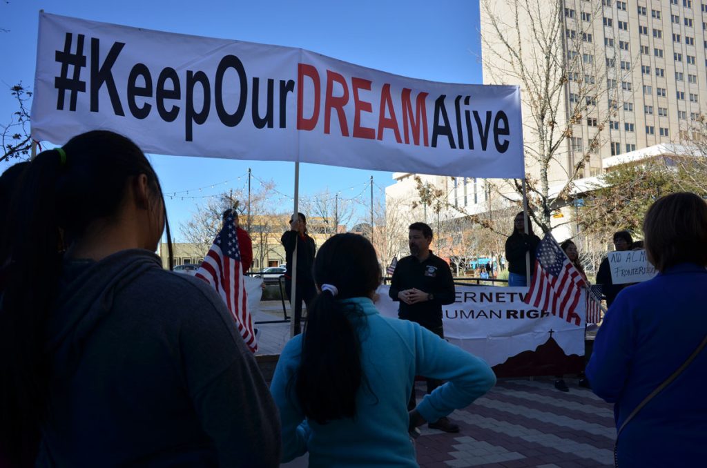 Protesta en Texas por desprotección legal de los "soñadores"
