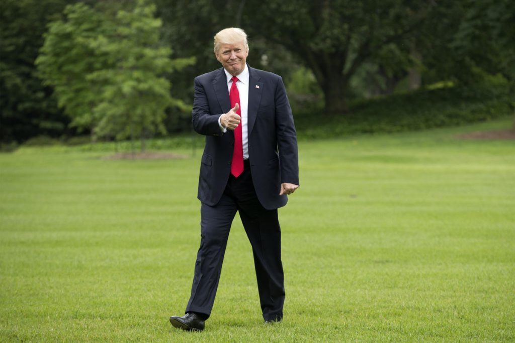TRUMP REGRESA DE OHIO A LA CASA BLANCA