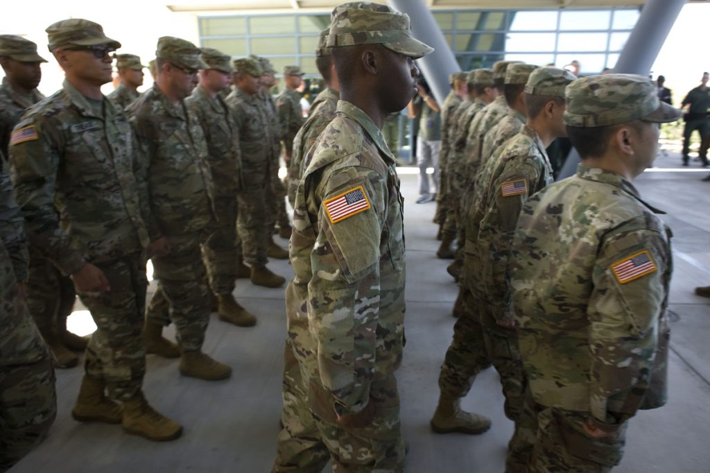 Llegada de 51 miembros de la Guardia Nacional a la Patrulla Fronteriza de los EE. UU.