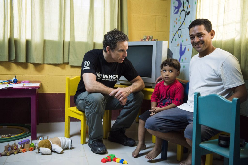 Ben Stiller, embajador de Buena Voluntad de Acnur, de visita en Guatemala