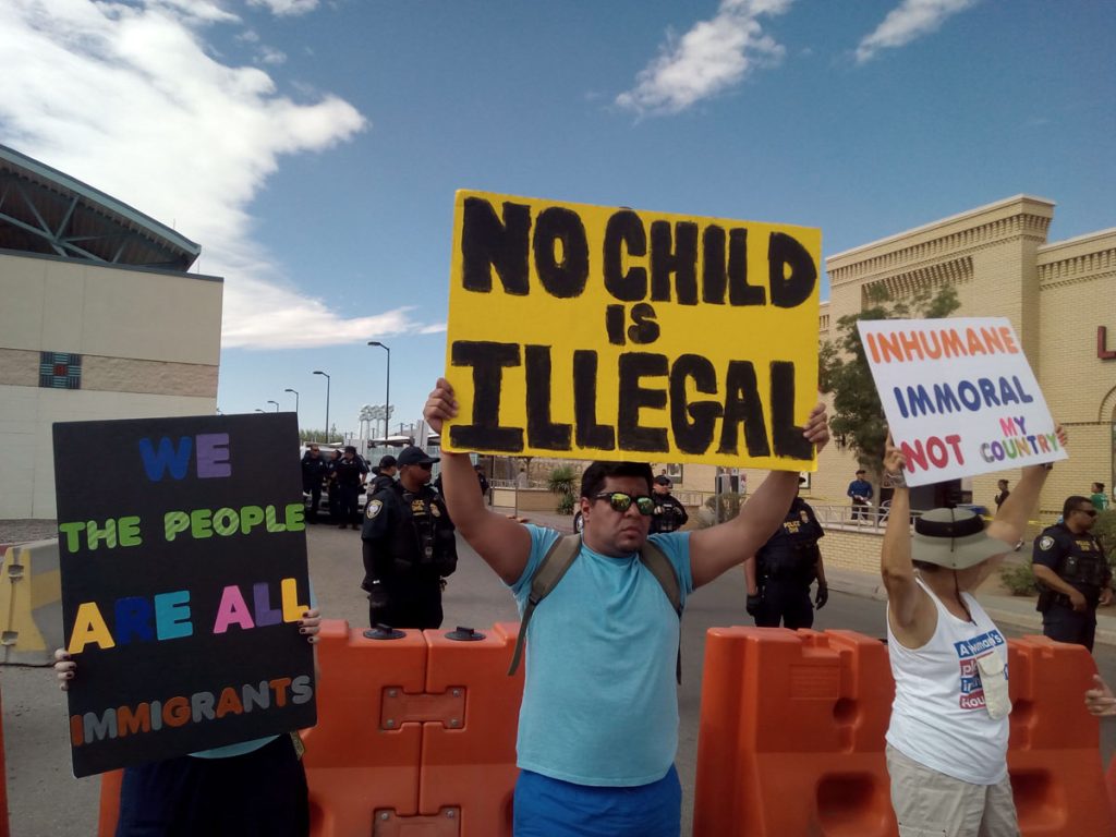 Protestas contra separación familiar en frontera sur de Estados Unidos