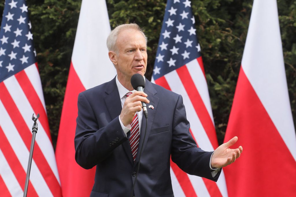 Governor of the USA state of Illinois, Bruce Rauner visits Poland