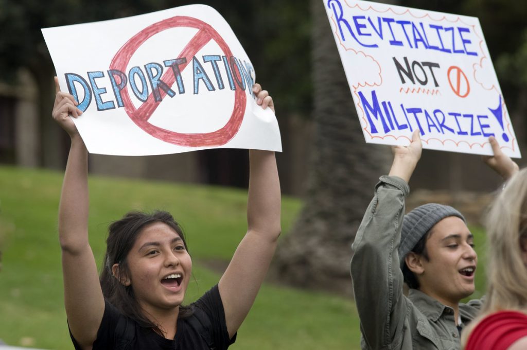 MANIFESTACIÓN EN APOYO A INMIGRANTES INDOCUMENTADOS