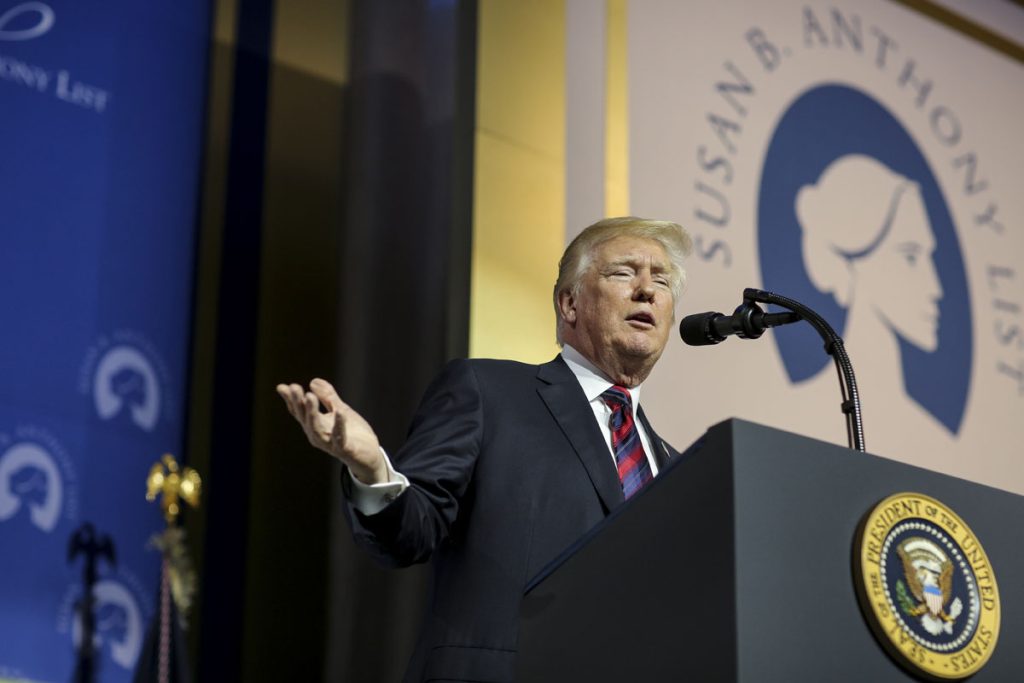 El presidente Donald Trump habla en la XI Campaña Anual de la Campaña por la Vida