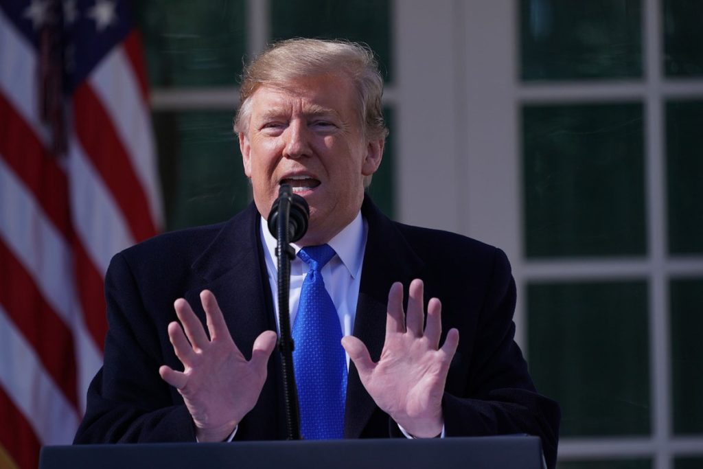 Rueda de prensa de Donald Trump en la Casa Blanca