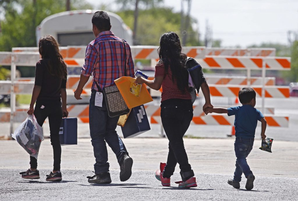 InmigraciÛn a lo largo de la frontera de Texas, MÈxico