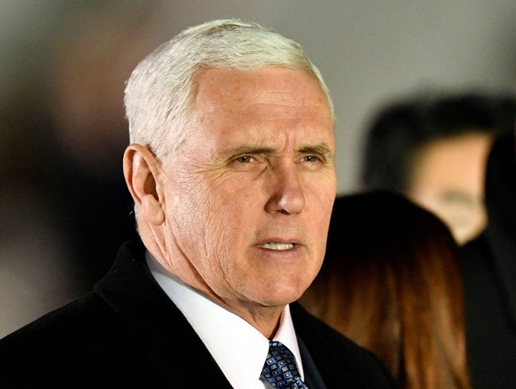 US Vice President Mike Pence arrives in Japan