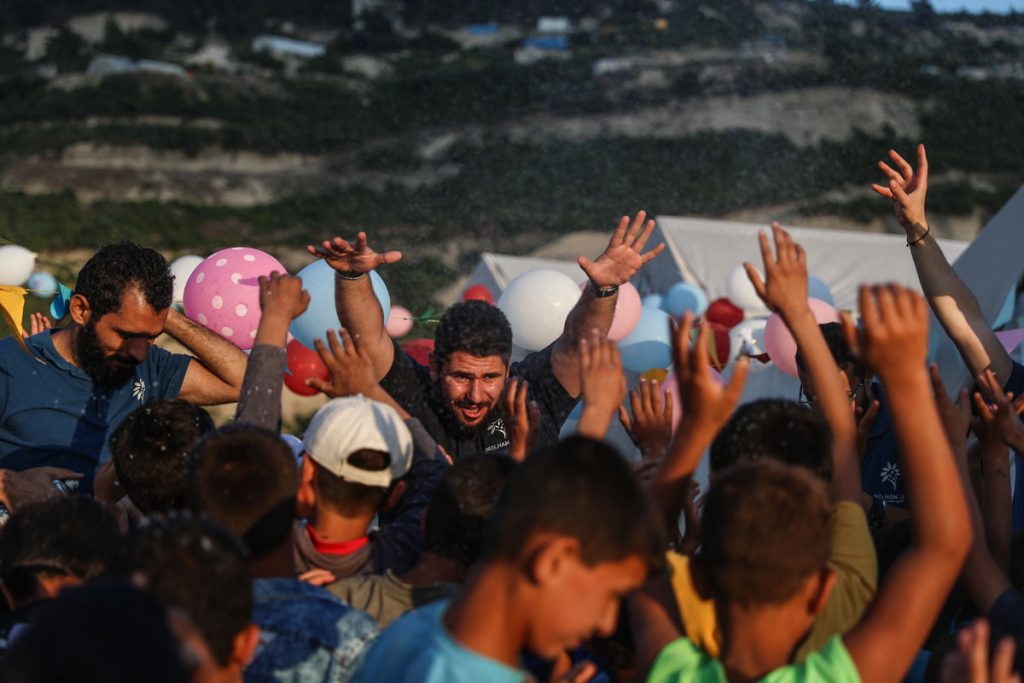 Daily life inside a camp for forcibly displaced people in Khirbet al-Joz